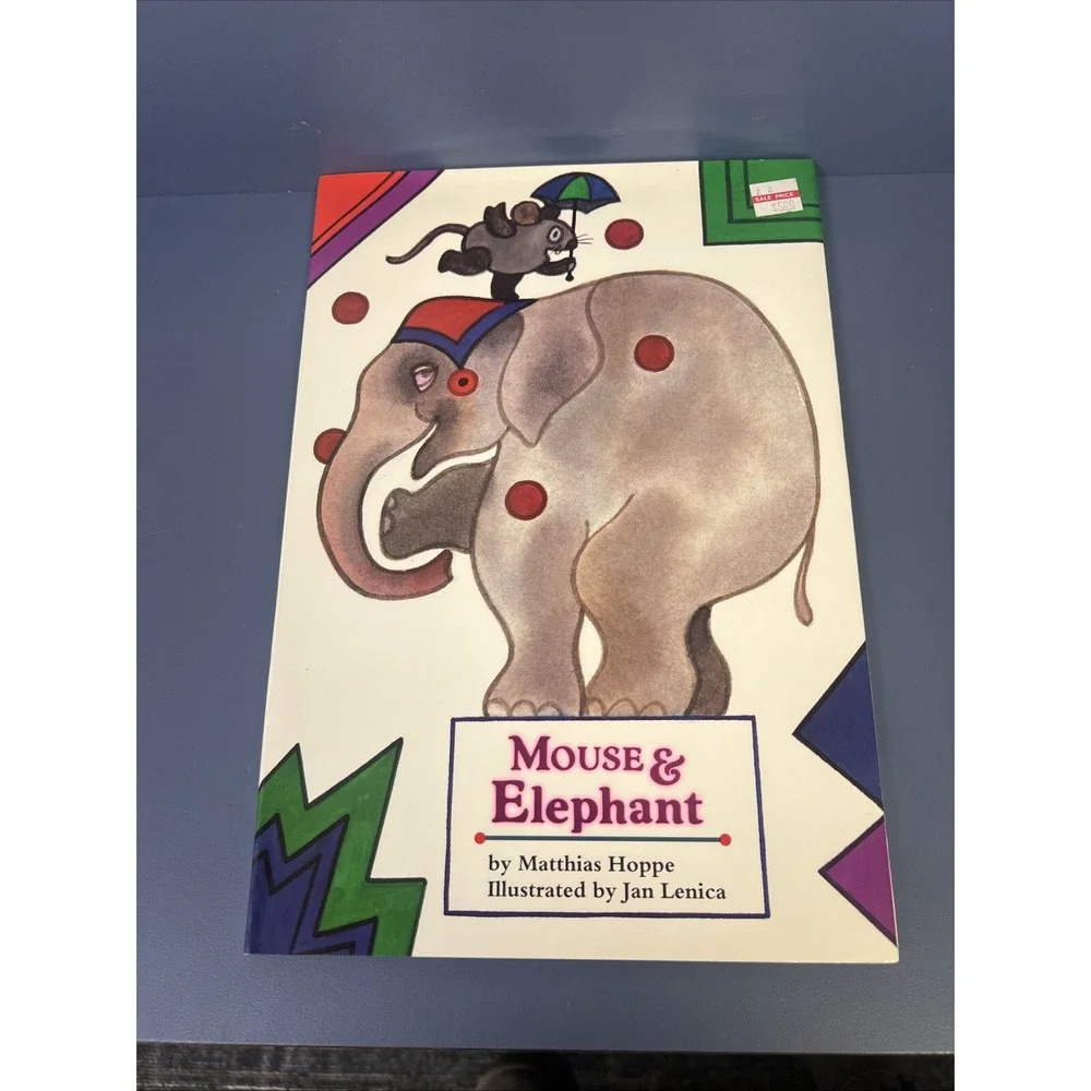MOUSE AND ELEPHANT By Matthias Hopper Jan Lencia - Hardcover W/ Dust Jacket 1990